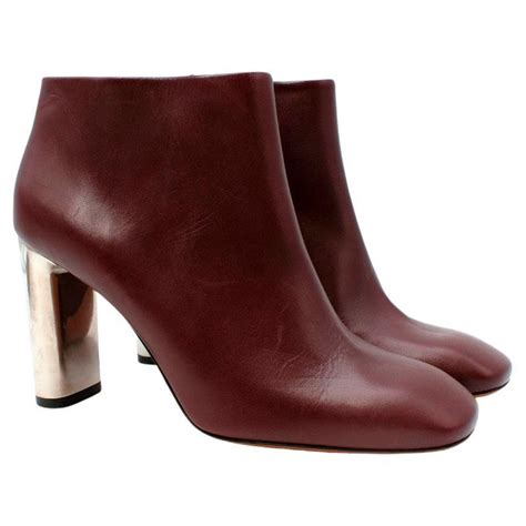 celine burgundy boots song of style|Celine Vintage Leather Boots .